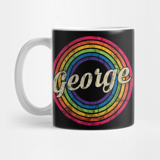 George - Retro Rainbow Faded-Style by MaydenArt